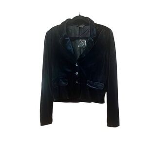 To The Max Velvet Cropped Blazer‎ Jacket NWT